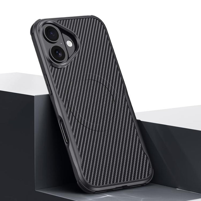 Funda para teléfono con textura de fibra de carbono estilo cuchilla y tacto magnético, For iPhone 17 Pro Max, For iPhone 17 Pro, For iPhone 17, For iPhone Air, For iPhone 16 Pro Max, For iPhone 16 Pro, For iPhone 16 Plus, For iPhone 16                 ...