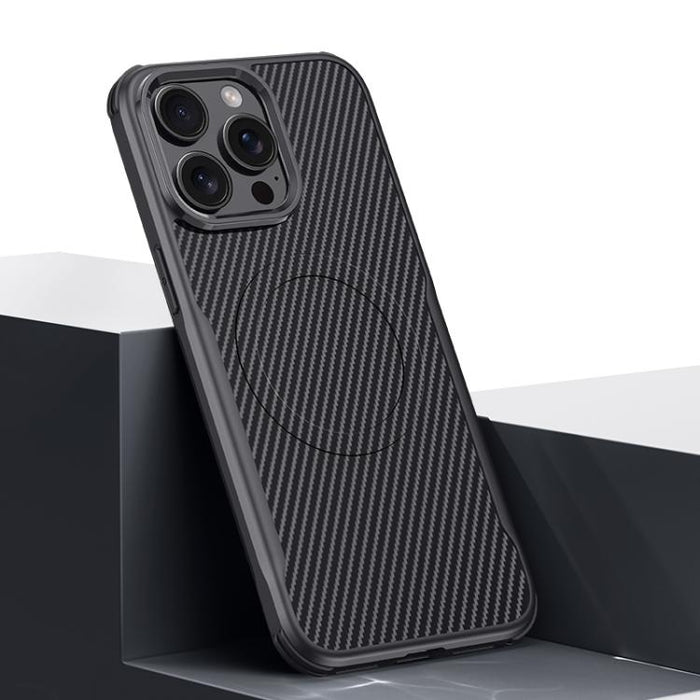 Funda para teléfono con textura de fibra de carbono estilo cuchilla y tacto magnético, For iPhone 17 Pro Max, For iPhone 17 Pro, For iPhone 17, For iPhone Air, For iPhone 16 Pro Max, For iPhone 16 Pro, For iPhone 16 Plus, For iPhone 16                 ...