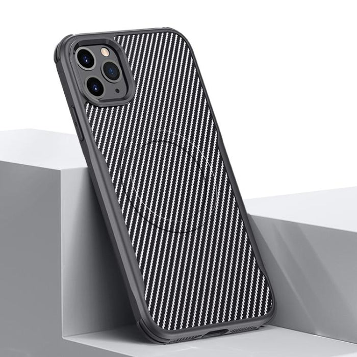 Funda para teléfono con textura de fibra de carbono estilo cuchilla y tacto magnético, For iPhone 17 Pro Max, For iPhone 17 Pro, For iPhone 17, For iPhone Air, For iPhone 16 Pro Max, For iPhone 16 Pro, For iPhone 16 Plus, For iPhone 16                 ...