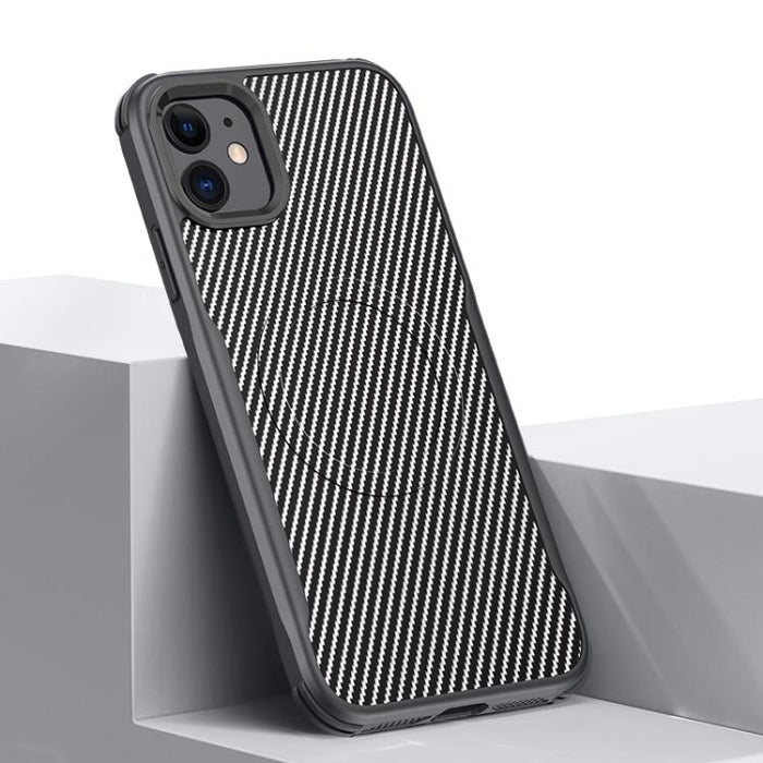 Funda para teléfono con textura de fibra de carbono estilo cuchilla y tacto magnético, For iPhone 17 Pro Max, For iPhone 17 Pro, For iPhone 17, For iPhone Air, For iPhone 16 Pro Max, For iPhone 16 Pro, For iPhone 16 Plus, For iPhone 16                 ...