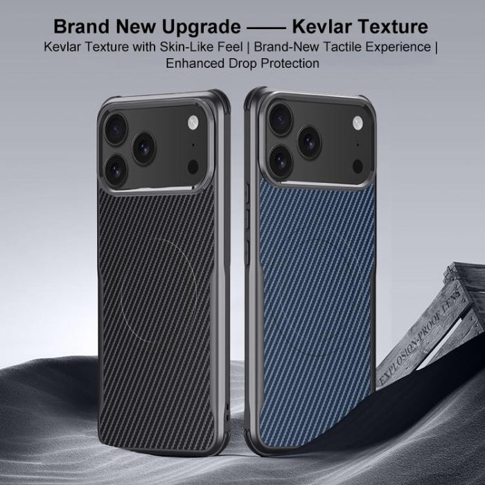 Funda para teléfono con textura de fibra de carbono estilo cuchilla y tacto magnético, For iPhone 17 Pro Max, For iPhone 17 Pro, For iPhone 17, For iPhone Air, For iPhone 16 Pro Max, For iPhone 16 Pro, For iPhone 16 Plus, For iPhone 16                 ...