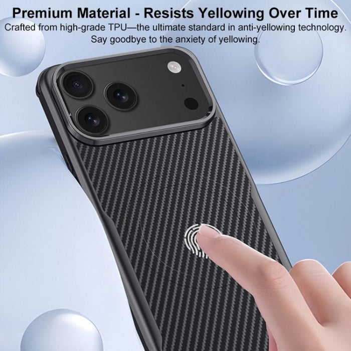 Funda para teléfono con textura de fibra de carbono estilo cuchilla y tacto magnético, For iPhone 17 Pro Max, For iPhone 17 Pro, For iPhone 17, For iPhone Air, For iPhone 16 Pro Max, For iPhone 16 Pro, For iPhone 16 Plus, For iPhone 16                 ...