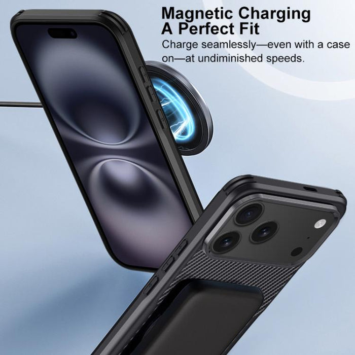 Funda para teléfono con textura de fibra de carbono estilo cuchilla y tacto magnético, For iPhone 17 Pro Max, For iPhone 17 Pro, For iPhone 17, For iPhone Air, For iPhone 16 Pro Max, For iPhone 16 Pro, For iPhone 16 Plus, For iPhone 16                 ...