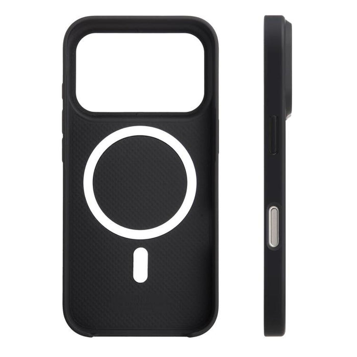 Funda para teléfono híbrida de PC con textura de lichi magnética de cobertura total de melkco, For iPhone 17 Pro Max, For iPhone 17 Pro, For iPhone Air