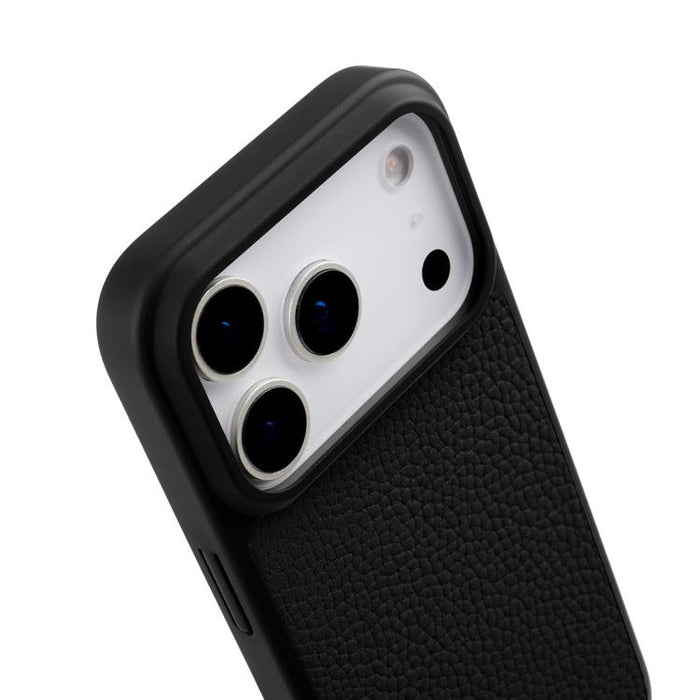 Funda para teléfono híbrida de PC con textura de lichi magnética de cobertura total de melkco, For iPhone 17 Pro Max, For iPhone 17 Pro, For iPhone Air