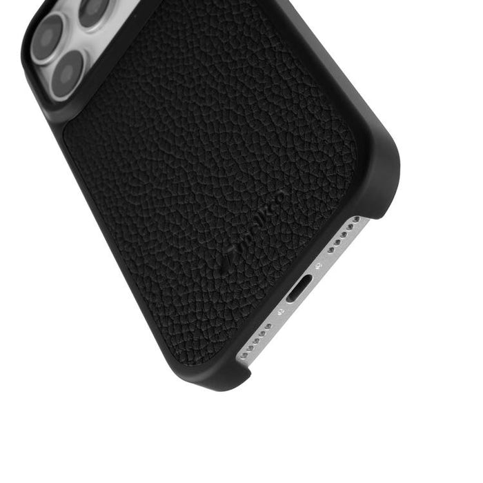 Funda para teléfono híbrida de PC con textura de lichi magnética de cobertura total de melkco, For iPhone 17 Pro Max, For iPhone 17 Pro, For iPhone Air
