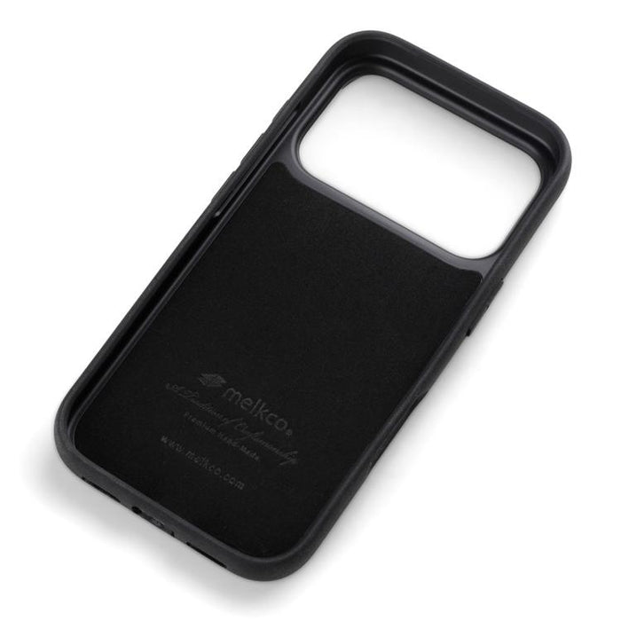 Funda híbrida para teléfono de policarbonato con textura de lichi de melkco, cobertura total., For iPhone 17 Pro Max, For iPhone 17 Pro, For iPhone 17, For iPhone Air, For iPhone 16 Pro Max, For iPhone 16 Pro, For iPhone 16