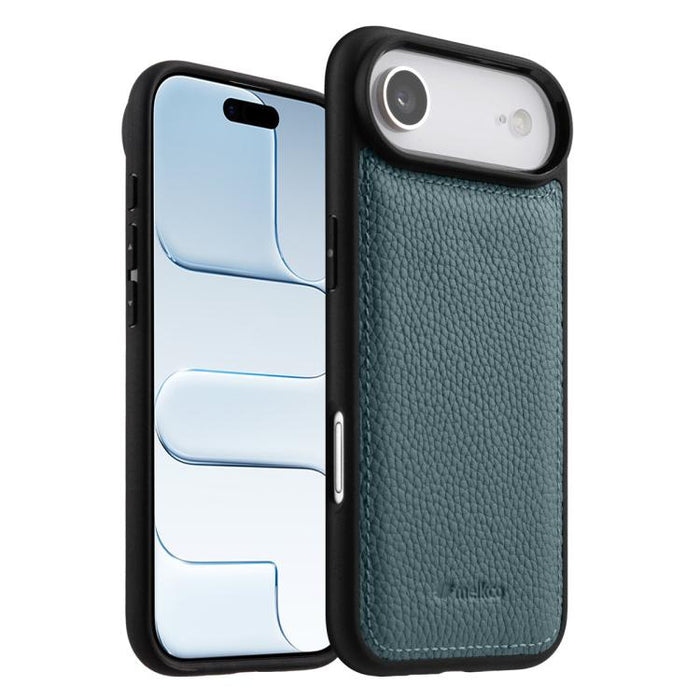 Funda híbrida para teléfono de policarbonato con textura de lichi de melkco, cobertura total., For iPhone 17 Pro Max, For iPhone 17 Pro, For iPhone 17, For iPhone Air, For iPhone 16 Pro Max, For iPhone 16 Pro, For iPhone 16