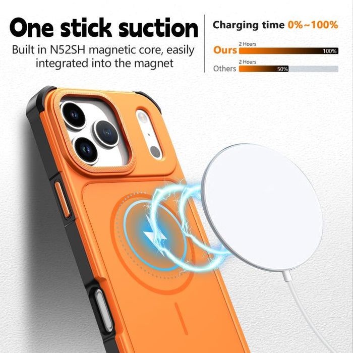 Funda para teléfono 2 en 1 magnética con airbag, resistente a golpes y de color sólido., For iPhone 12 Pro Max, For iPhone 11 Pro Max, For iPhone 11