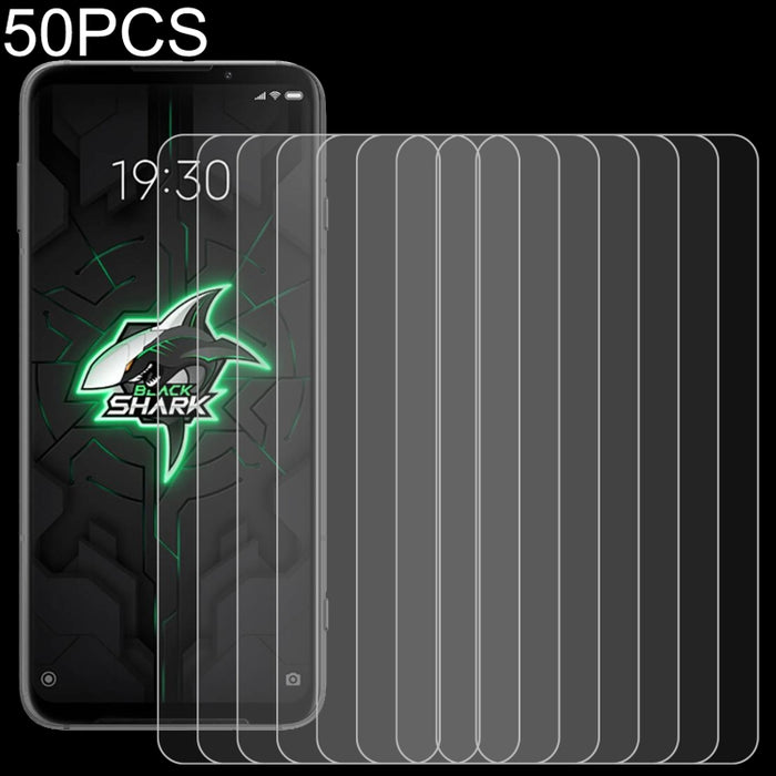 50 PCS 0.26mm 9H 2.5D Película de vidrio templado, For Xiaomi Black Shark 3 / Black Shark 3S (50 PCS), For Huawei P Smart 2020 (50 PCS), For Samsung Galaxy A31 (50 PCS), For Motorola Moto E (2020) (50 PCS), For Xiaomi Redmi Note 9 (50 PCS)             ...