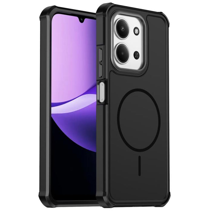 Funda para teléfono 2 en 1 magnética con airbag, resistente a golpes y de color sólido., For Redmi Note 15 4G / 5G Global 164mm, For Redmi 15 5G Global / 15 4G SEA 169.5mm, For Redmi 15C 5G / 4G Global 171mm / Poco C85 4G