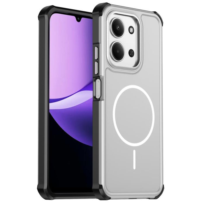 Funda para teléfono 2 en 1 magnética con airbag, resistente a golpes y de color sólido., For Redmi Note 15 4G / 5G Global 164mm, For Redmi 15 5G Global / 15 4G SEA 169.5mm, For Redmi 15C 5G / 4G Global 171mm / Poco C85 4G