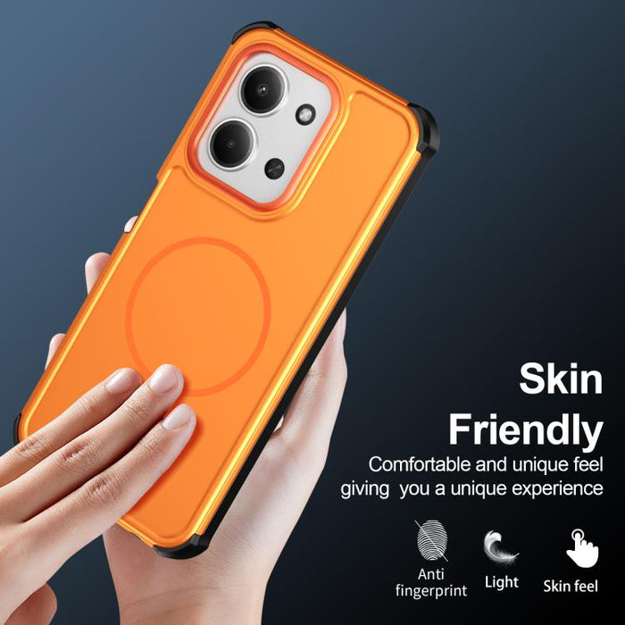 Funda para teléfono 2 en 1 magnética con airbag, resistente a golpes y de color sólido., For Redmi Note 15 4G / 5G Global 164mm, For Redmi 15 5G Global / 15 4G SEA 169.5mm, For Redmi 15C 5G / 4G Global 171mm / Poco C85 4G