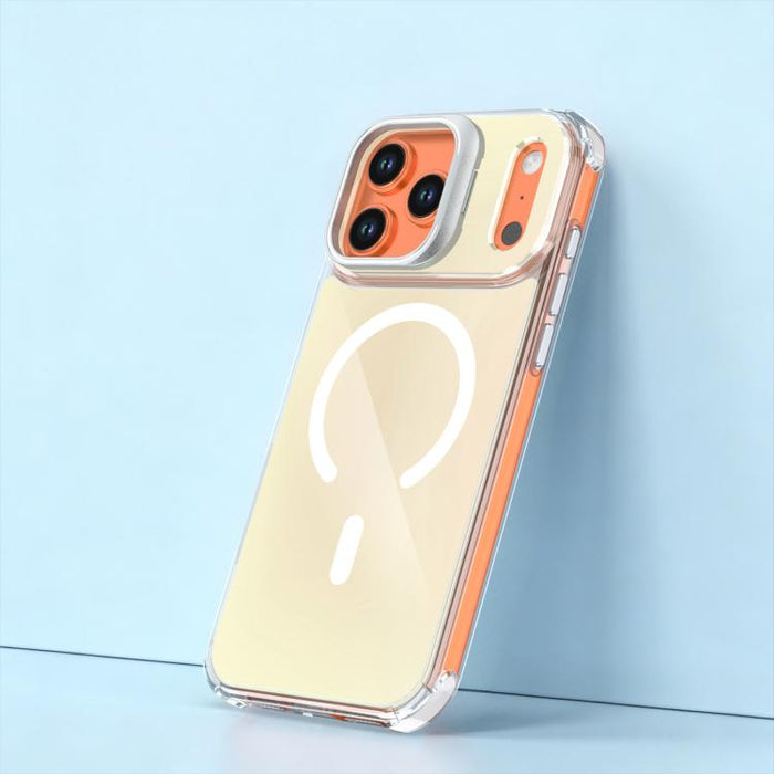 Funda magnética para teléfono con soporte y lente camaleón, For iPhone 17 Pro Max, For iPhone 17 Pro