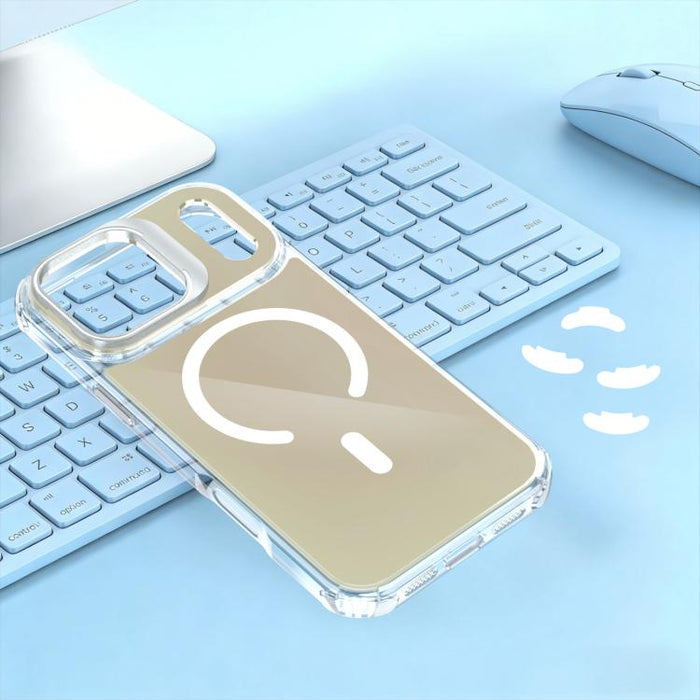 Funda magnética para teléfono con soporte y lente camaleón, For iPhone 17 Pro Max, For iPhone 17 Pro