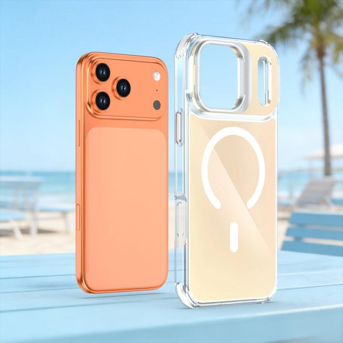 Funda magnética para teléfono con soporte y lente camaleón, For iPhone 17 Pro Max, For iPhone 17 Pro