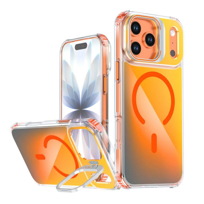 Funda magnética para teléfono con soporte y lente camaleón, For iPhone 17 Pro Max, For iPhone 17 Pro