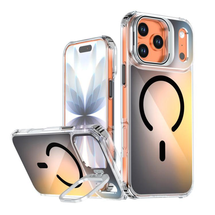 Funda magnética para teléfono con soporte y lente camaleón, For iPhone 17 Pro Max, For iPhone 17 Pro