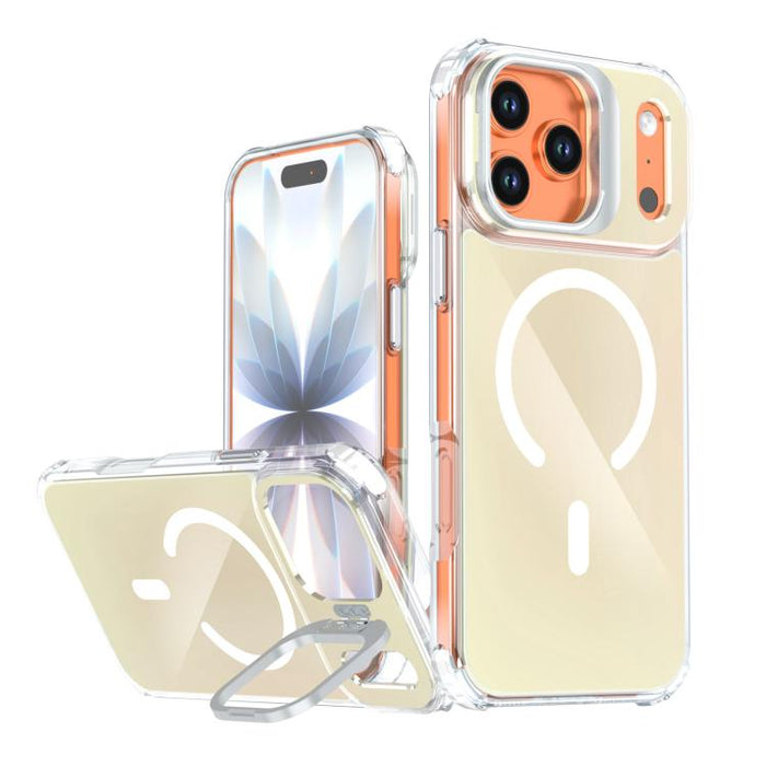 Funda magnética para teléfono con soporte y lente camaleón, For iPhone 17 Pro Max, For iPhone 17 Pro
