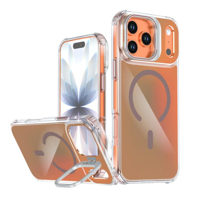 Funda magnética para teléfono con soporte y lente camaleón, For iPhone 17 Pro Max, For iPhone 17 Pro