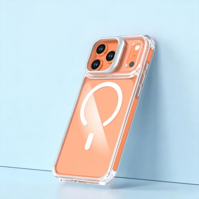 Funda magnética para teléfono con soporte y lente transparente, For iPhone 17 Pro Max, For iPhone 17 Pro