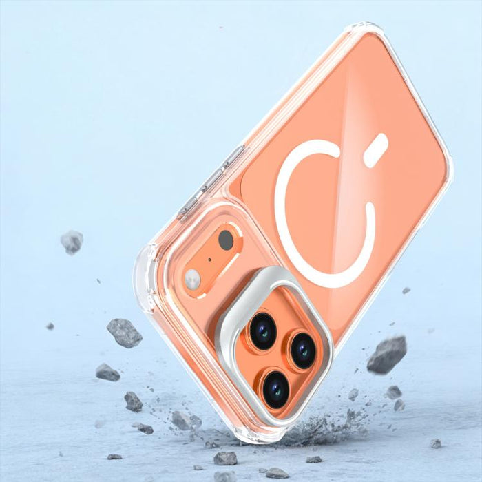 Funda magnética para teléfono con soporte y lente transparente, For iPhone 17 Pro Max, For iPhone 17 Pro