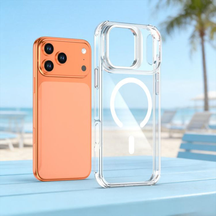 Funda magnética para teléfono con soporte y lente transparente, For iPhone 17 Pro Max, For iPhone 17 Pro