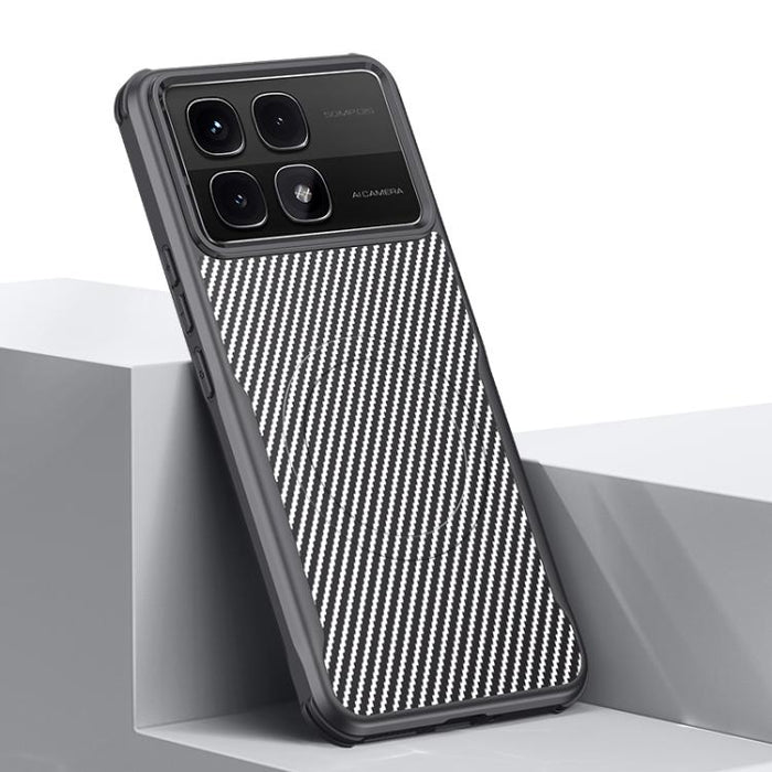 Funda para teléfono con textura de fibra de carbono estilo cuchilla y tacto magnético, For Redmi K90 Pro Max / Poco F8 Ultra 5G, For Redmi K90 / Poco F8 Pro 5G, For Redmi K80 Pro, For Redmi K80, For Redmi K70 Ultra, For Redmi K70