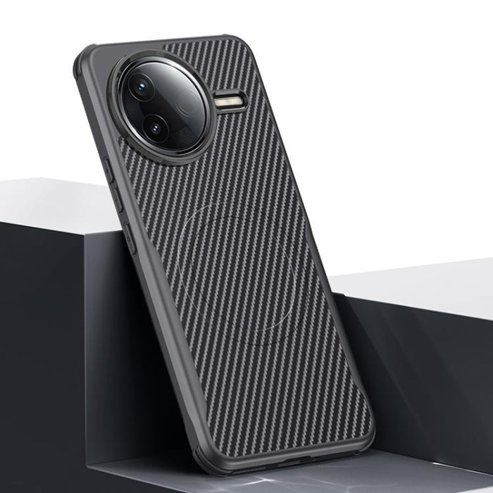 Funda para teléfono con textura de fibra de carbono estilo cuchilla y tacto magnético, For Redmi K90 Pro Max / Poco F8 Ultra 5G, For Redmi K90 / Poco F8 Pro 5G, For Redmi K80 Pro, For Redmi K80, For Redmi K70 Ultra, For Redmi K70