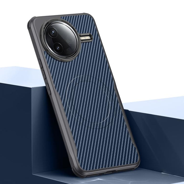 Funda para teléfono con textura de fibra de carbono estilo cuchilla y tacto magnético, For Redmi K90 Pro Max / Poco F8 Ultra 5G, For Redmi K90 / Poco F8 Pro 5G, For Redmi K80 Pro, For Redmi K80, For Redmi K70 Ultra, For Redmi K70