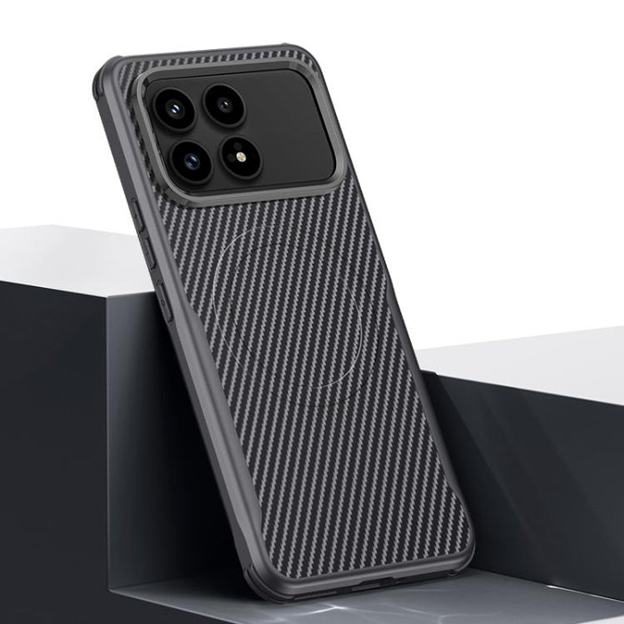 Funda para teléfono con textura de fibra de carbono estilo cuchilla y tacto magnético, For Redmi K90 Pro Max / Poco F8 Ultra 5G, For Redmi K90 / Poco F8 Pro 5G, For Redmi K80 Pro, For Redmi K80, For Redmi K70 Ultra, For Redmi K70