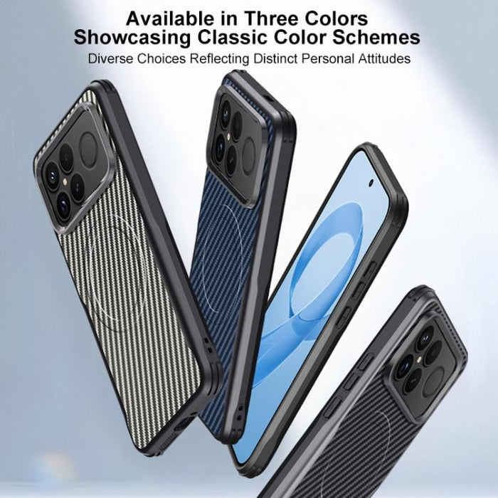 Funda para teléfono con textura de fibra de carbono estilo cuchilla y tacto magnético, For Redmi K90 Pro Max / Poco F8 Ultra 5G, For Redmi K90 / Poco F8 Pro 5G, For Redmi K80 Pro, For Redmi K80, For Redmi K70 Ultra, For Redmi K70