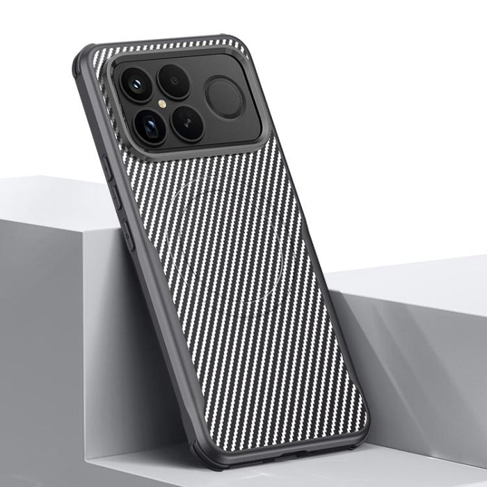 Funda para teléfono con textura de fibra de carbono estilo cuchilla y tacto magnético, For Redmi K90 Pro Max / Poco F8 Ultra 5G, For Redmi K90 / Poco F8 Pro 5G, For Redmi K80 Pro, For Redmi K80, For Redmi K70 Ultra, For Redmi K70