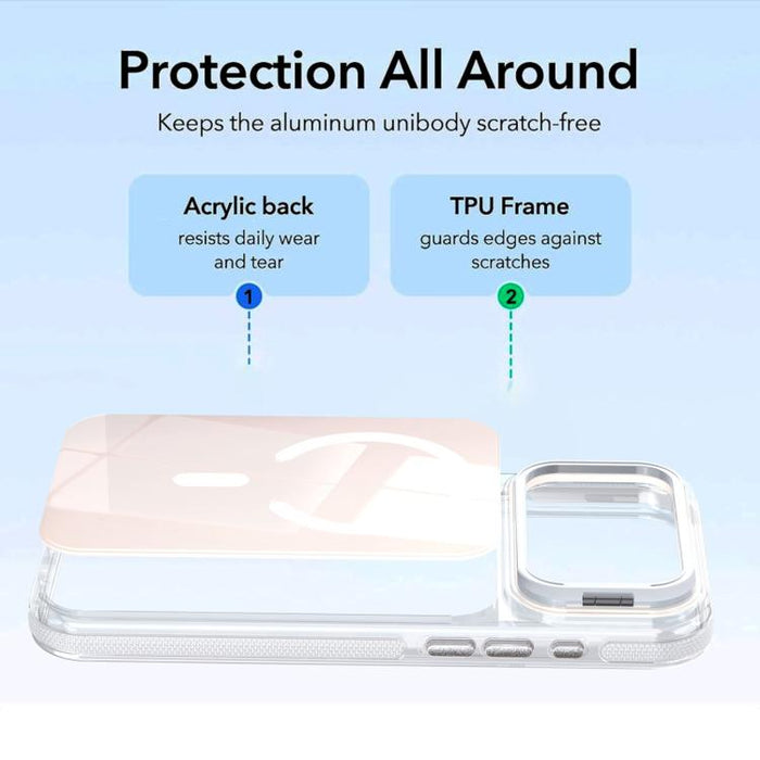 Funda magnética para teléfono con soporte y lente camaleón vibrante, For iPhone 17 Pro Max, For iPhone 17 Pro