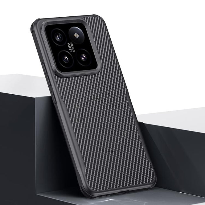 Funda para teléfono con textura de fibra de carbono estilo cuchilla y tacto magnético, For Xiaomi 17 Pro Max, For Xiaomi 17 Pro, For Xiaomi 15 Pro, For Xiaomi 15, For Xiaomi 14 Ultra, For Xiaomi 14 Pro, For Xiaomi 14