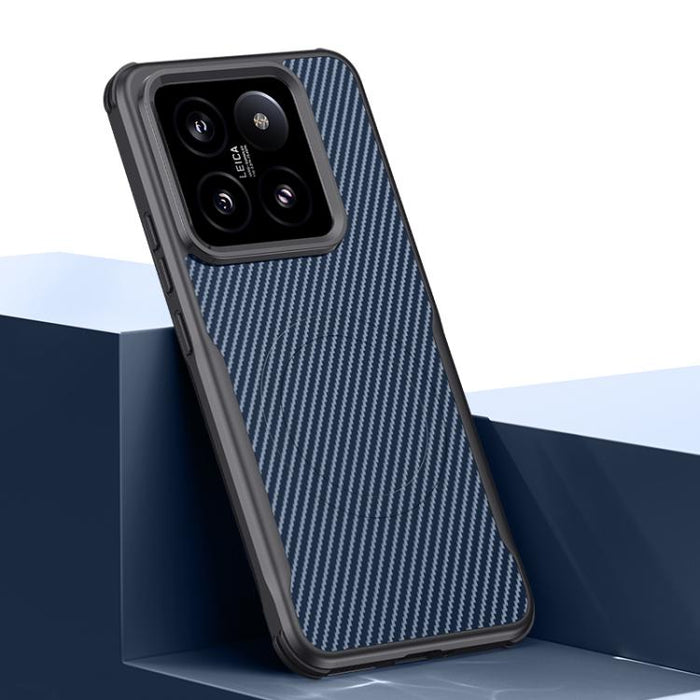 Funda para teléfono con textura de fibra de carbono estilo cuchilla y tacto magnético, For Xiaomi 17 Pro Max, For Xiaomi 17 Pro, For Xiaomi 15 Pro, For Xiaomi 15, For Xiaomi 14 Ultra, For Xiaomi 14 Pro, For Xiaomi 14