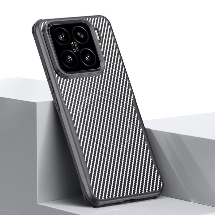 Funda para teléfono con textura de fibra de carbono estilo cuchilla y tacto magnético, For Xiaomi 17 Pro Max, For Xiaomi 17 Pro, For Xiaomi 15 Pro, For Xiaomi 15, For Xiaomi 14 Ultra, For Xiaomi 14 Pro, For Xiaomi 14