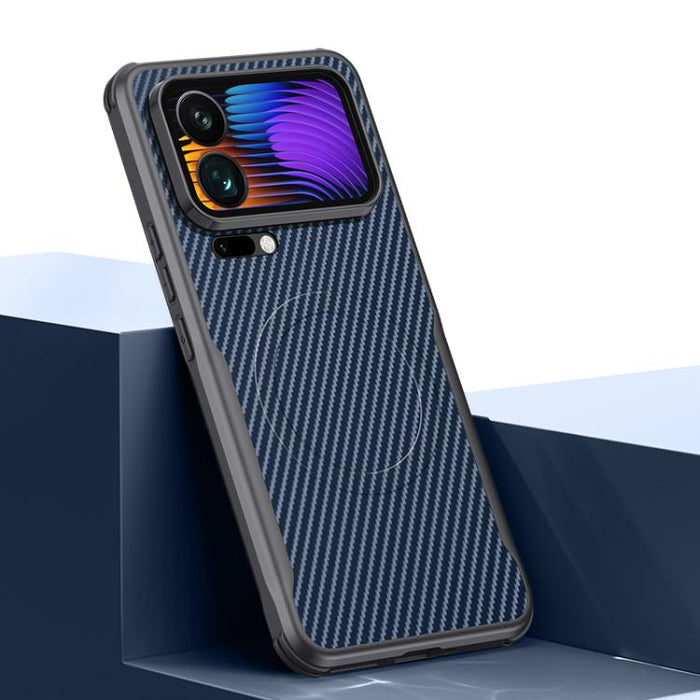 Funda para teléfono con textura de fibra de carbono estilo cuchilla y tacto magnético, For Xiaomi 17 Pro Max, For Xiaomi 17 Pro, For Xiaomi 15 Pro, For Xiaomi 15, For Xiaomi 14 Ultra, For Xiaomi 14 Pro, For Xiaomi 14