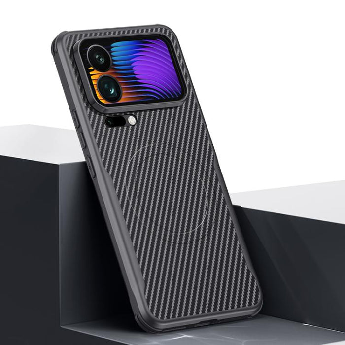 Funda para teléfono con textura de fibra de carbono estilo cuchilla y tacto magnético, For Xiaomi 17 Pro Max, For Xiaomi 17 Pro, For Xiaomi 15 Pro, For Xiaomi 15, For Xiaomi 14 Ultra, For Xiaomi 14 Pro, For Xiaomi 14