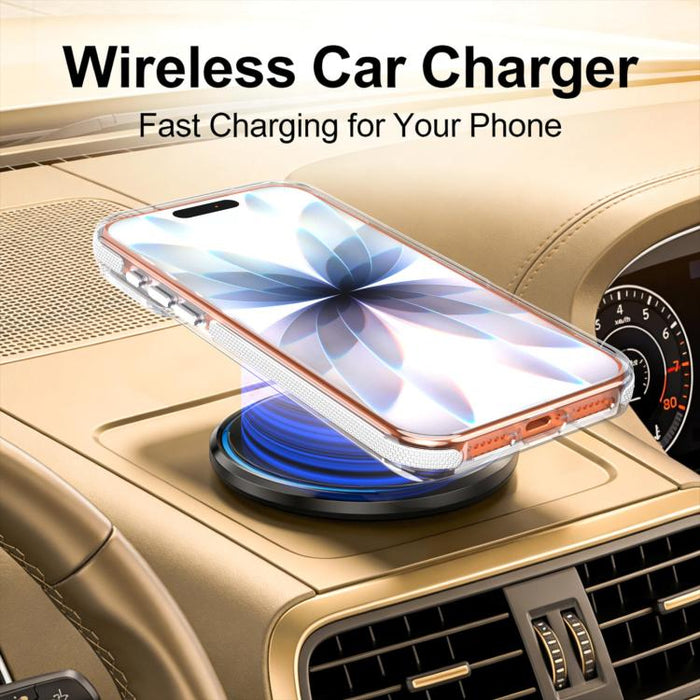 Funda magnética para teléfono con soporte y lente transparente vibrante, For iPhone 17 Pro Max, For iPhone 17 Pro