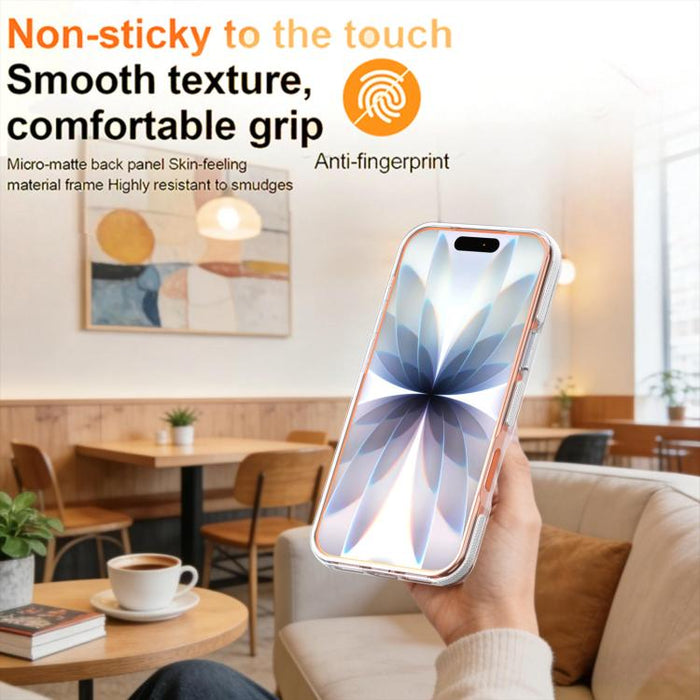 Funda magnética para teléfono con soporte y lente transparente vibrante, For iPhone 17 Pro Max, For iPhone 17 Pro