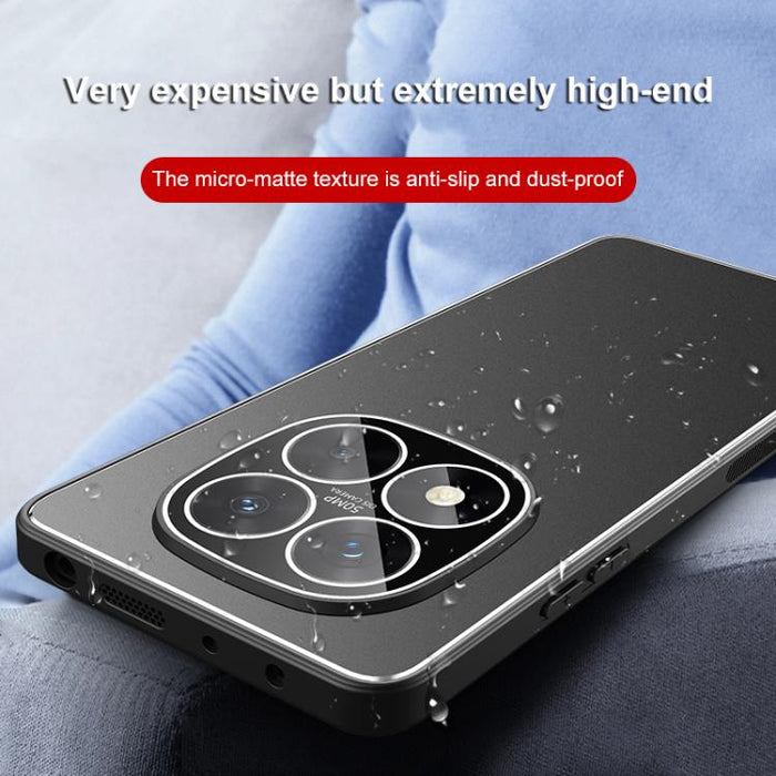 Funda para teléfono Golden Shield Metal con película esmerilada para lentes, For Redmi Note 15 Pro+ 5G Global 163.3mm, For Redmi Turbo 4 Pro, For Redmi Turbo 4 / Poco X7 Pro