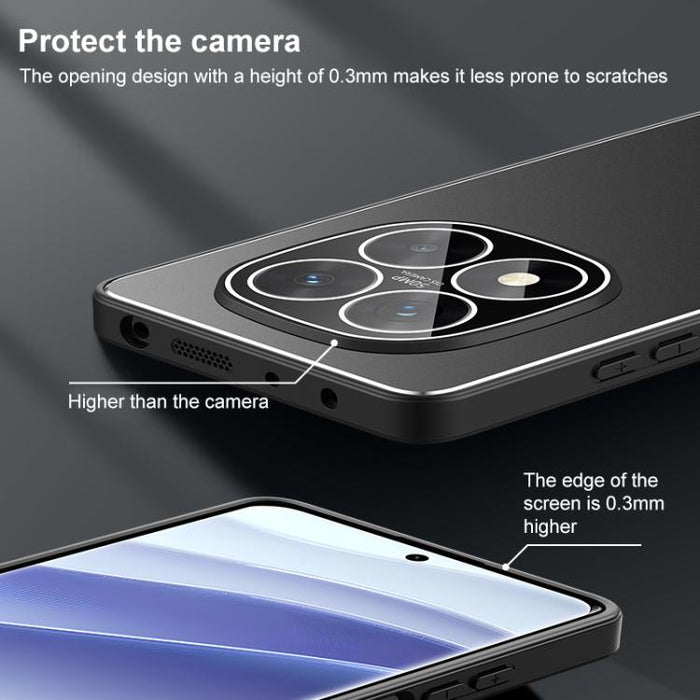 Funda para teléfono Golden Shield Metal con película esmerilada para lentes, For Redmi Note 15 Pro+ 5G Global 163.3mm, For Redmi Turbo 4 Pro, For Redmi Turbo 4 / Poco X7 Pro