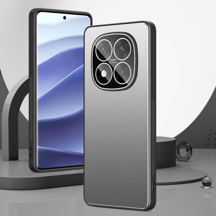 Funda para teléfono Golden Shield Metal con película esmerilada para lentes, For Redmi Note 15 Pro+ 5G Global 163.3mm, For Redmi Turbo 4 Pro, For Redmi Turbo 4 / Poco X7 Pro