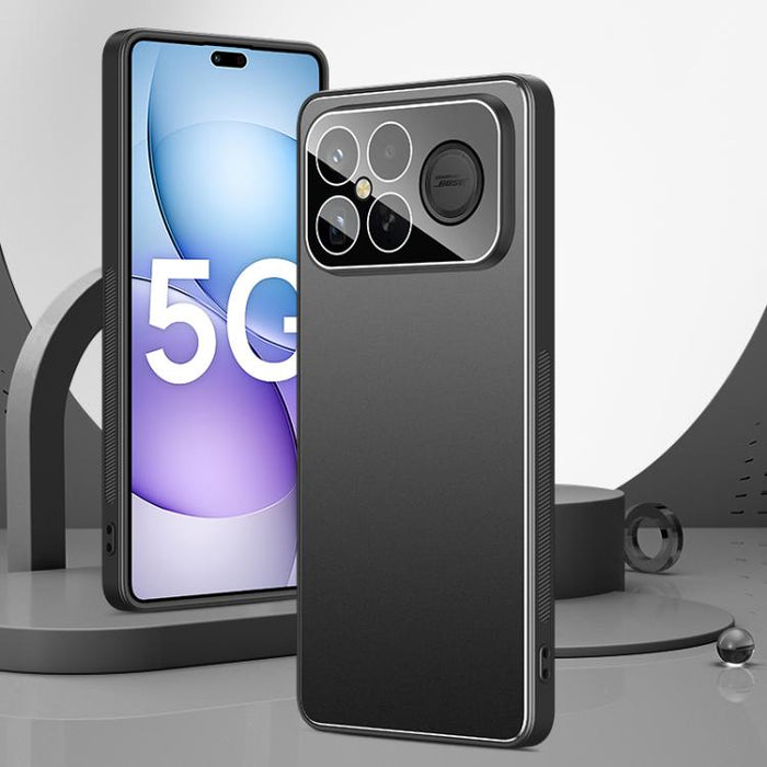 Funda para teléfono Golden Shield Metal con película esmerilada para lentes, For Redmi Turbo 5 Max / Poco X8 Pro Max, For Redmi Turbo 5 / Poco X8 Pro 5G, For Redmi K90 Pro Max / Poco F8 Ultra 5G