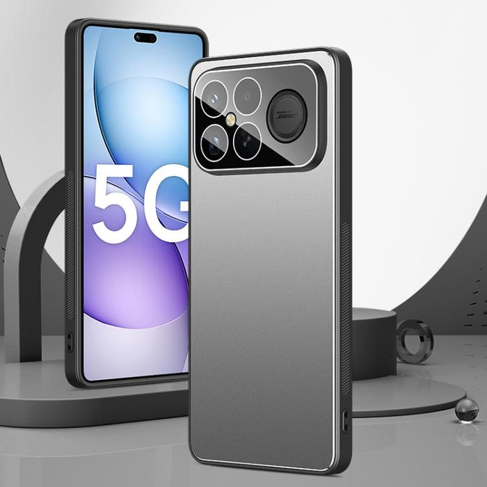 Funda para teléfono Golden Shield Metal con película esmerilada para lentes, For Redmi Turbo 5 Max / Poco X8 Pro Max, For Redmi Turbo 5 / Poco X8 Pro 5G, For Redmi K90 Pro Max / Poco F8 Ultra 5G