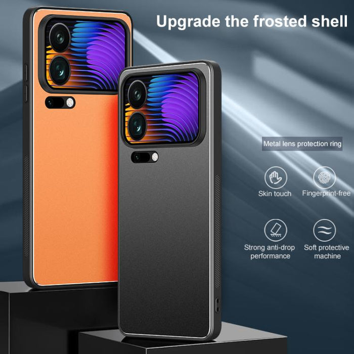Funda para teléfono Golden Shield Metal con película esmerilada para lentes, For Xiaomi 17 Pro Max, For Xiaomi 17 Pro, For Xiaomi 17