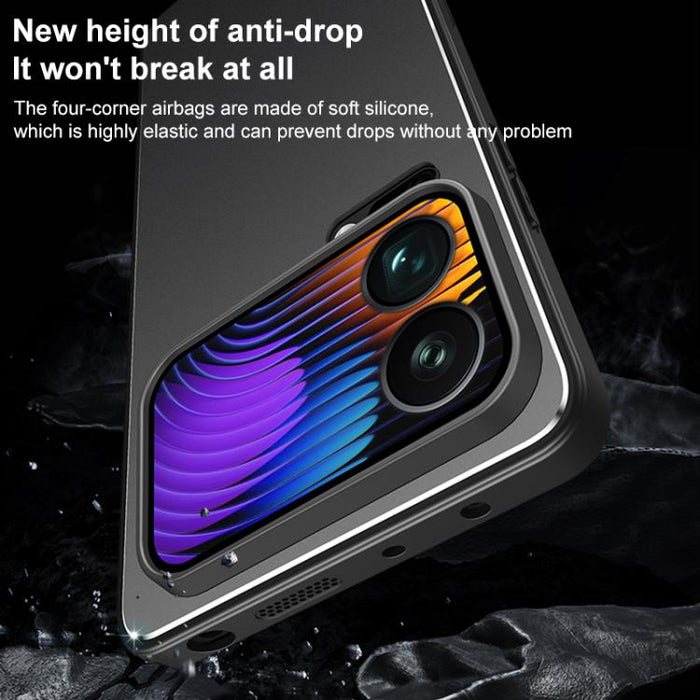 Funda para teléfono Golden Shield Metal con película esmerilada para lentes, For Xiaomi 17 Pro Max, For Xiaomi 17 Pro, For Xiaomi 17