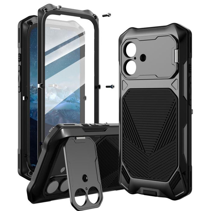 Funda para teléfono con construcción de armadura metálica y clasificación de impermeabilidad IP65., For iPhone 17 Pro Max, For iPhone 17 Pro, For iPhone 17, For iPhone Air