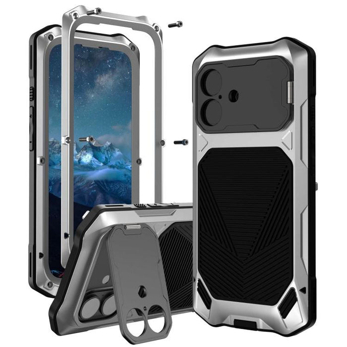 Funda para teléfono con construcción de armadura metálica y clasificación de impermeabilidad IP65., For iPhone 17 Pro Max, For iPhone 17 Pro, For iPhone 17, For iPhone Air